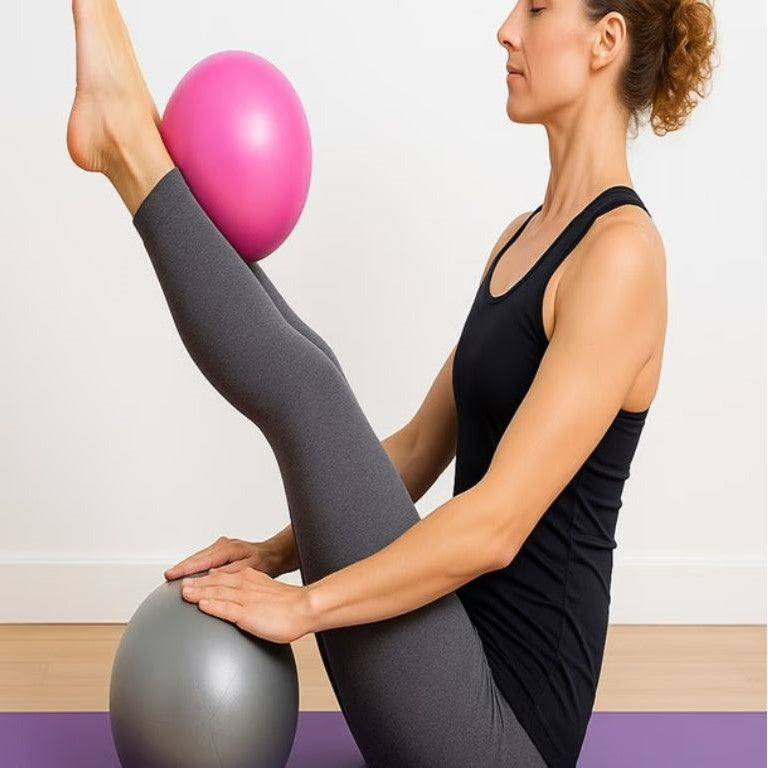 Ballon de gym duo pilates yoga renforcement musculaire