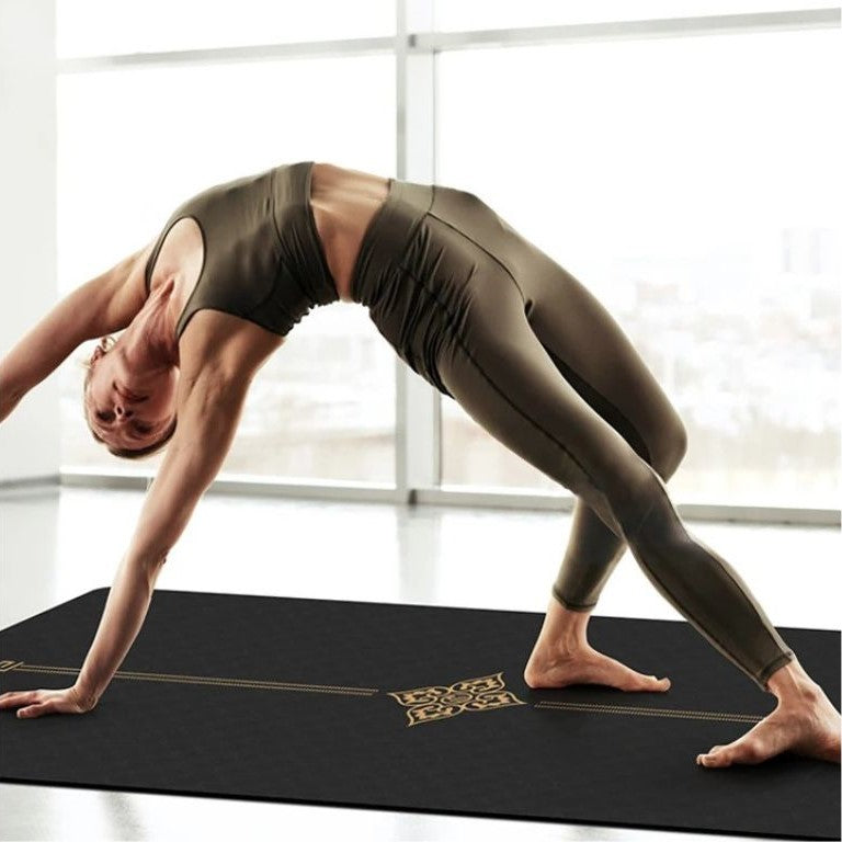 Tapis de gym elegant posture yoga antiderapant