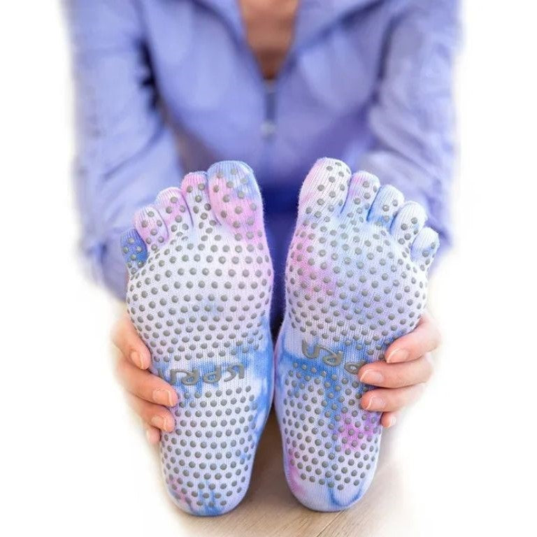 chaussette antidérapante pilates pro bleu