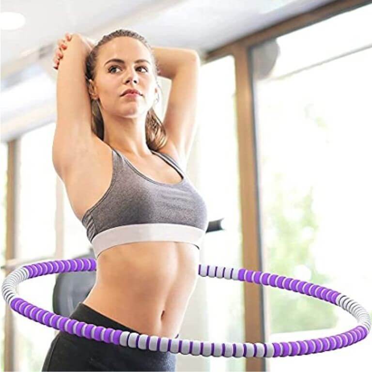 hula hoop fitness bicolore affine la taille