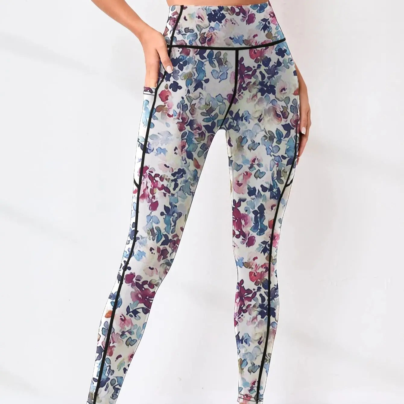 Legging Sport Femme Gainant | Motif Floral