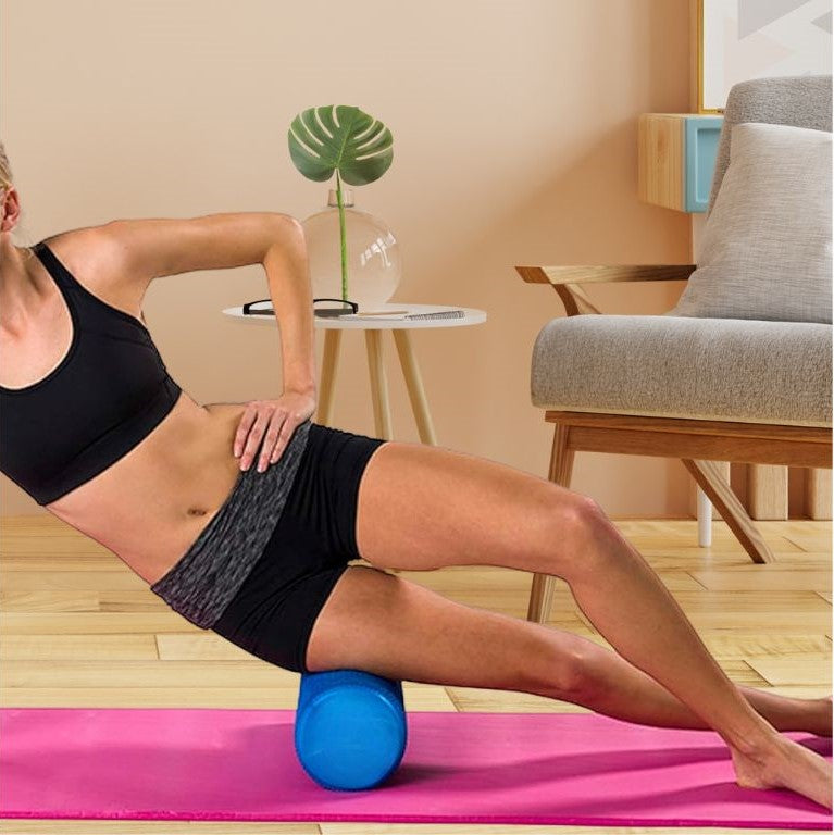 rouleau de massage mousse bleu durable