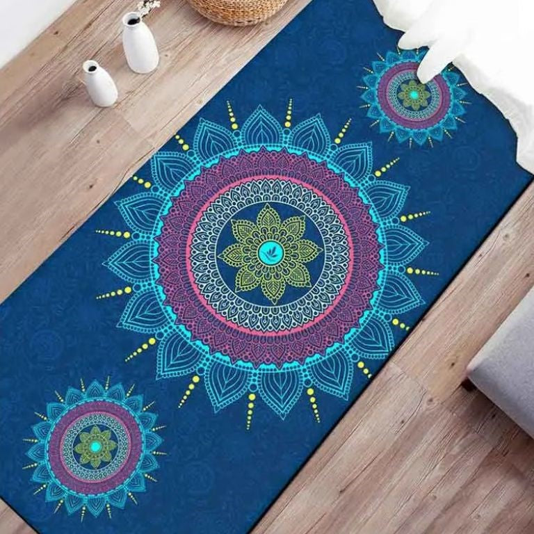 tapis de gym mandala motif inspiration indienne transformation espace entrainement