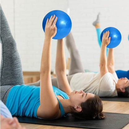Ballon de gym duo bleu travail en profondeur des muscles stabilisateurs