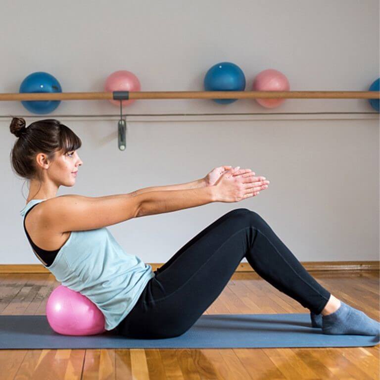 Ballon de gym duo rose sculptez votre silhouette en douceur