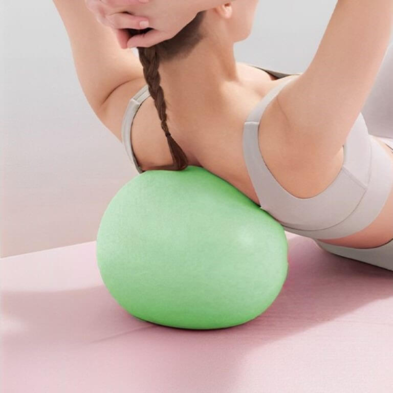 Ballon de gym duo vert exercices adaptables pour tous niveaux