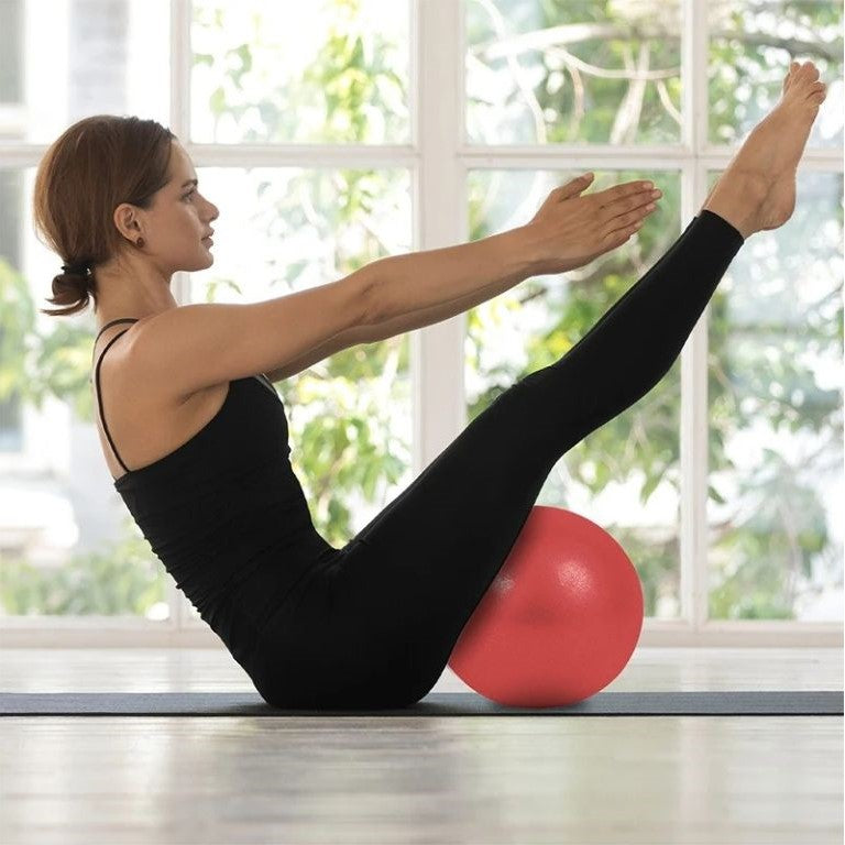 Swiss ball yoga rouge