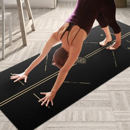 Tapis de gym elegant ligne position