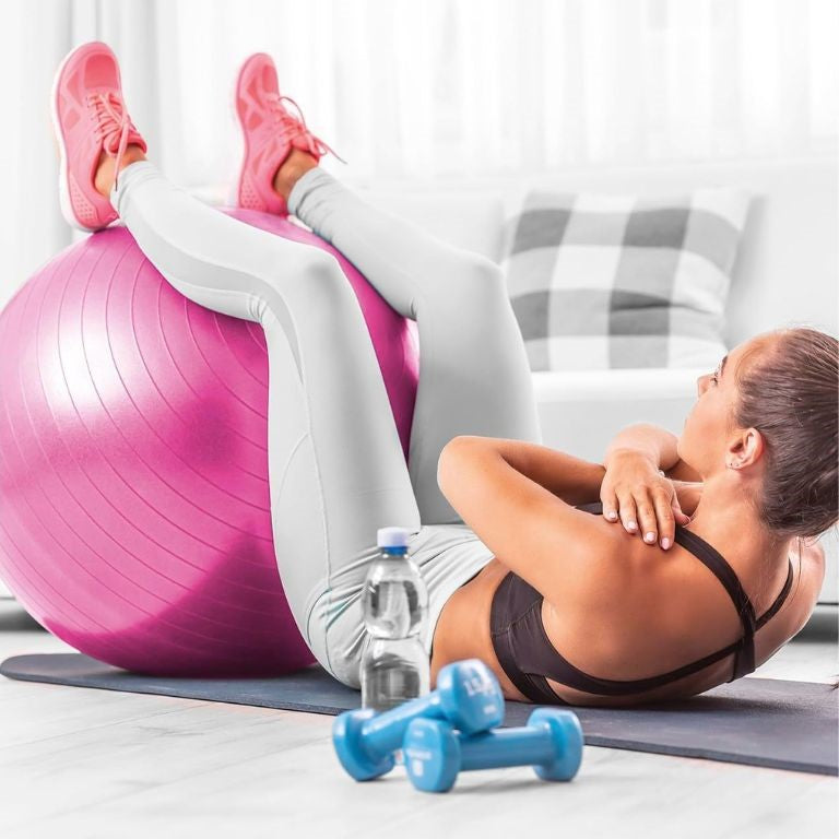 ballon pilates Equilibre diametre 85 cm rose 