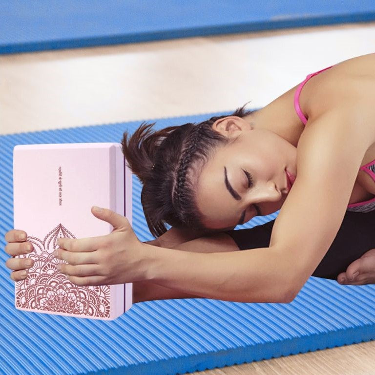 brique de yoga antidérapante rose