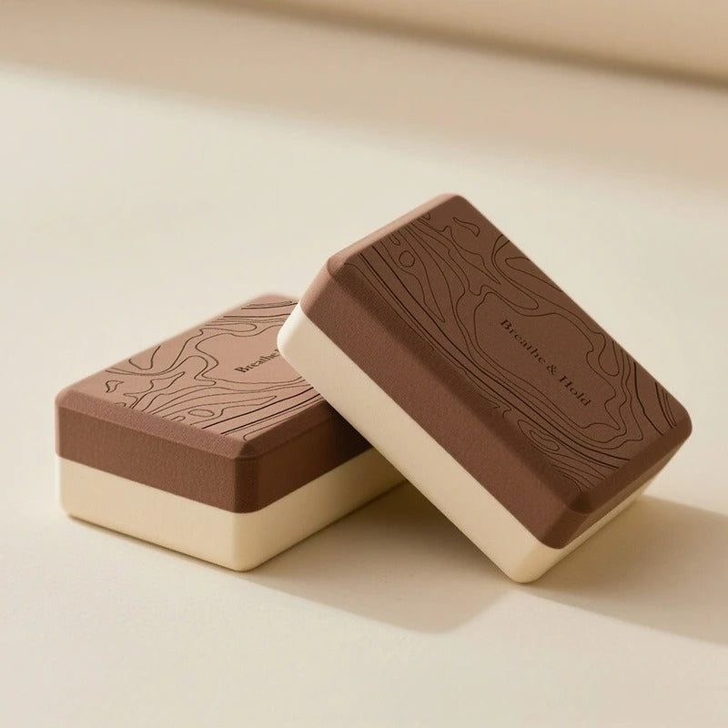 brique yoga bicolore blanc marron