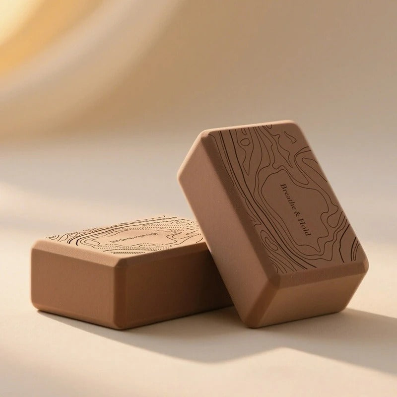 brique yoga stabilité marron