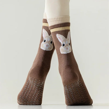 chaussette antiderapante pilates animal lapin