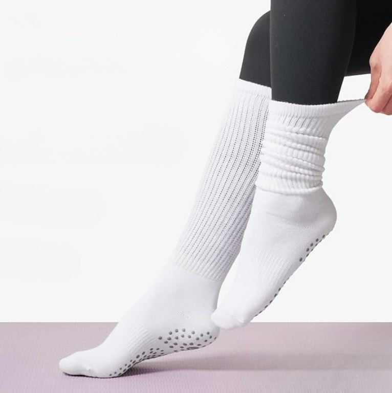 chaussette antidérapante pilates chic blanc