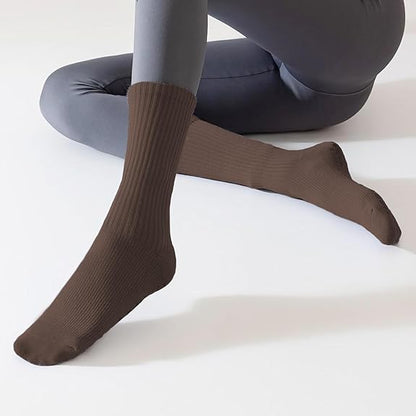 chaussette antidérapante pilates chic marron