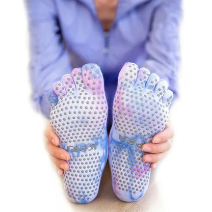 chaussette antidérapante pilates pro bleu
