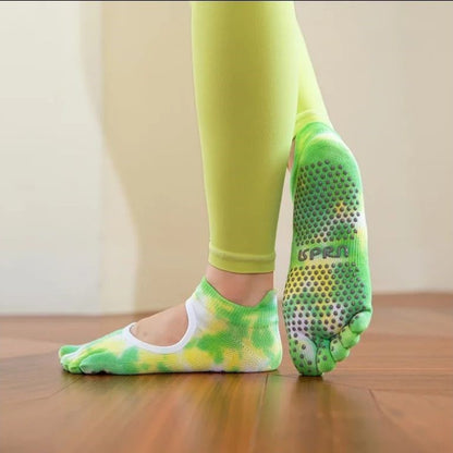 chaussette antidérapante pilates pro jaune