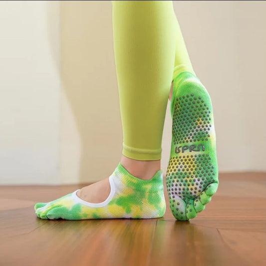 chaussette antidérapante pilates pro jaune