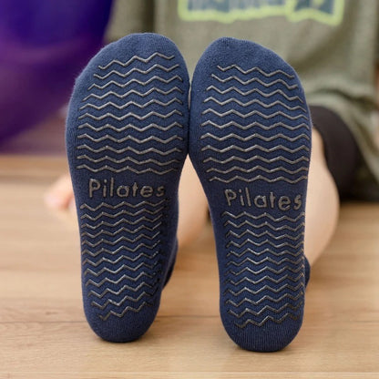 chaussette antiderapante pilates studio bleu