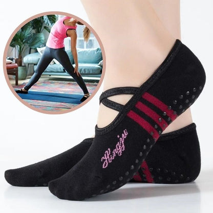 chaussette-antiderapante-sensation-yoga-pilates-noire