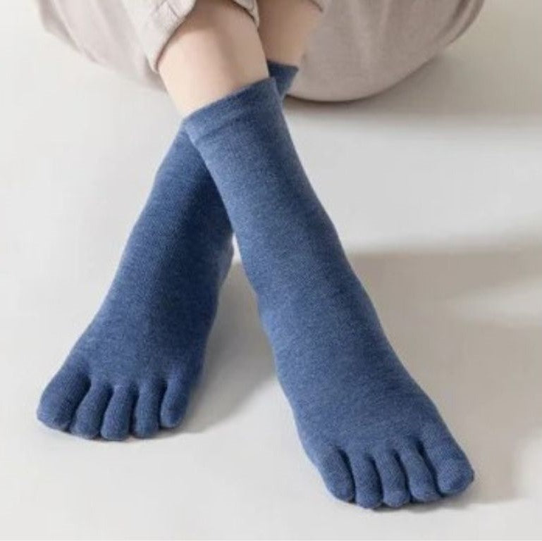 chaussette de pilates confortable bleu