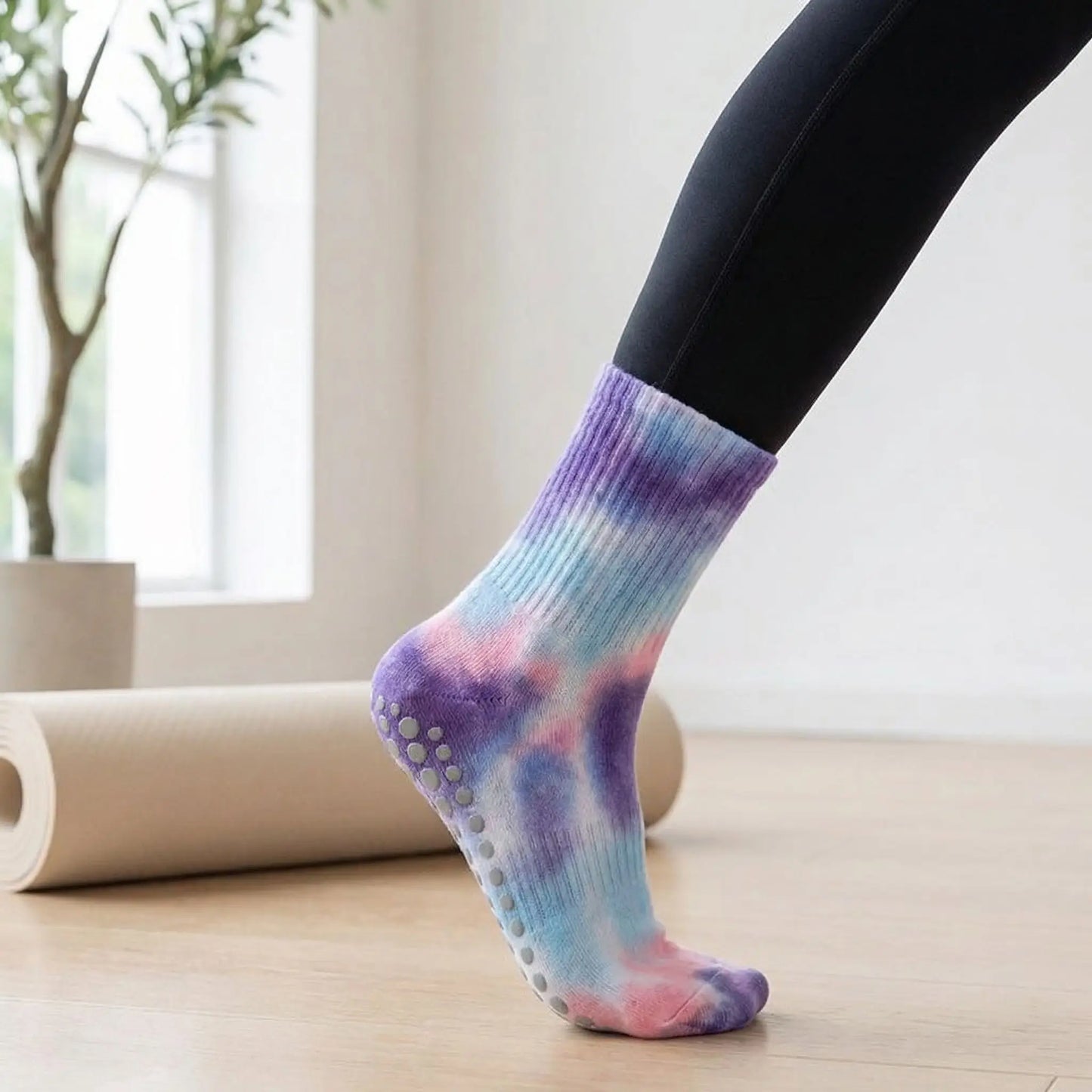chaussette gym fun violette