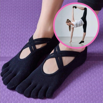 chaussettes-antiderapantes-ballerine-noire