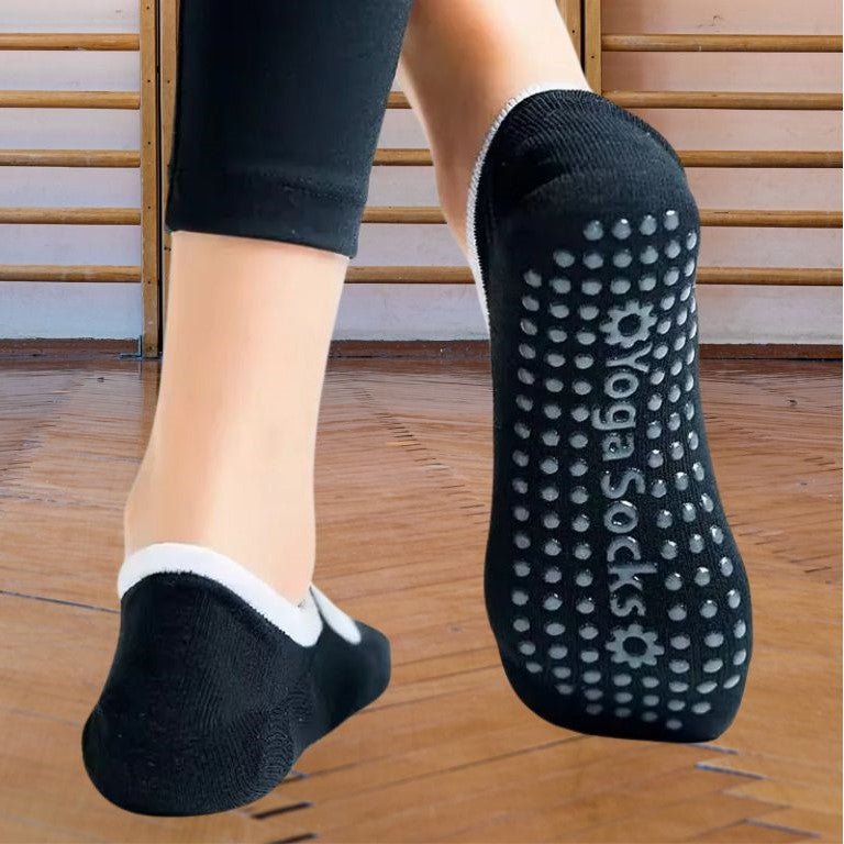 chaussettes pilates antiderapantes noire