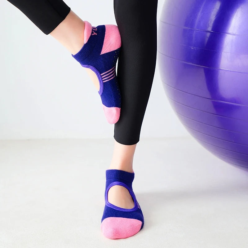 chaussettes pilates gym sensation sécurité pendant mouvements complexes