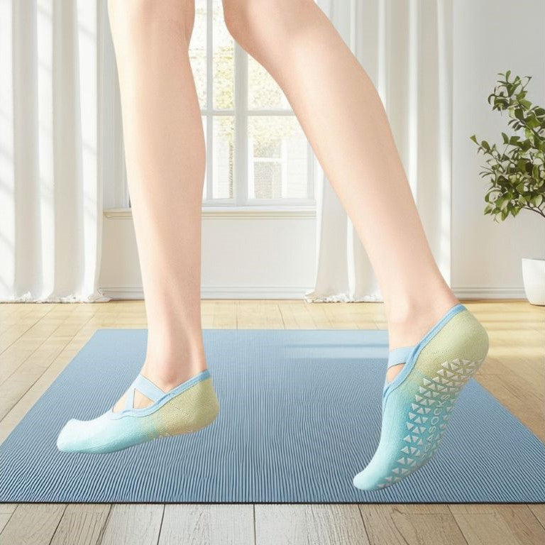 chaussettes pilates pastel design classique et elegant