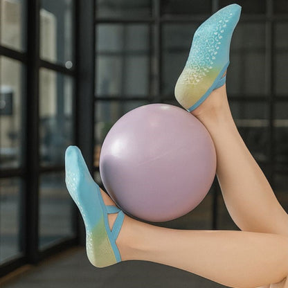 chaussettes pilates pastel bleu