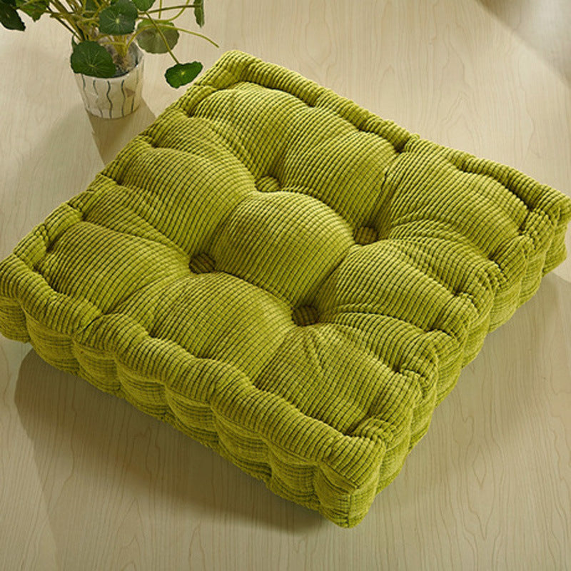 coussin de meditation velours premium vert