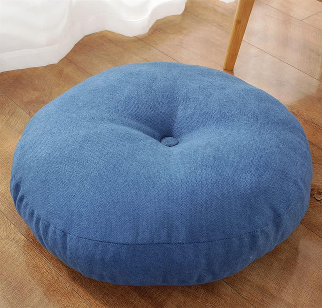 coussin de meditation zen bleu