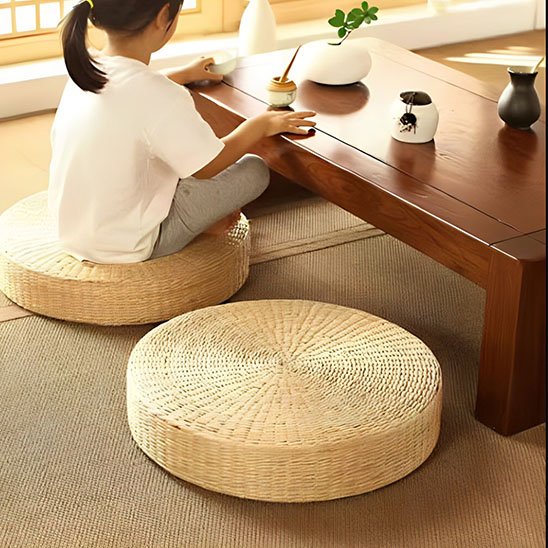 coussin yoga ergonomique rond pour confort méditatif optimal