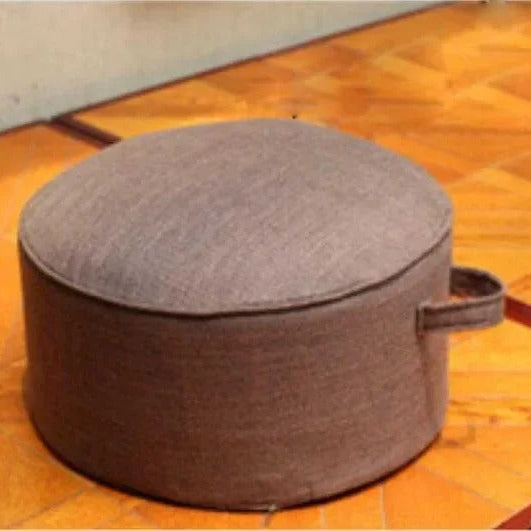 coussin yoga naturel marron