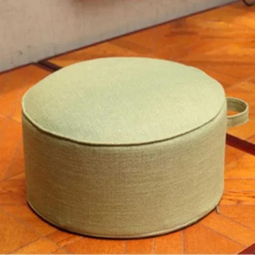 coussin yoga naturel vert