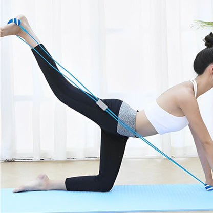 elastique musculation flexible bleu