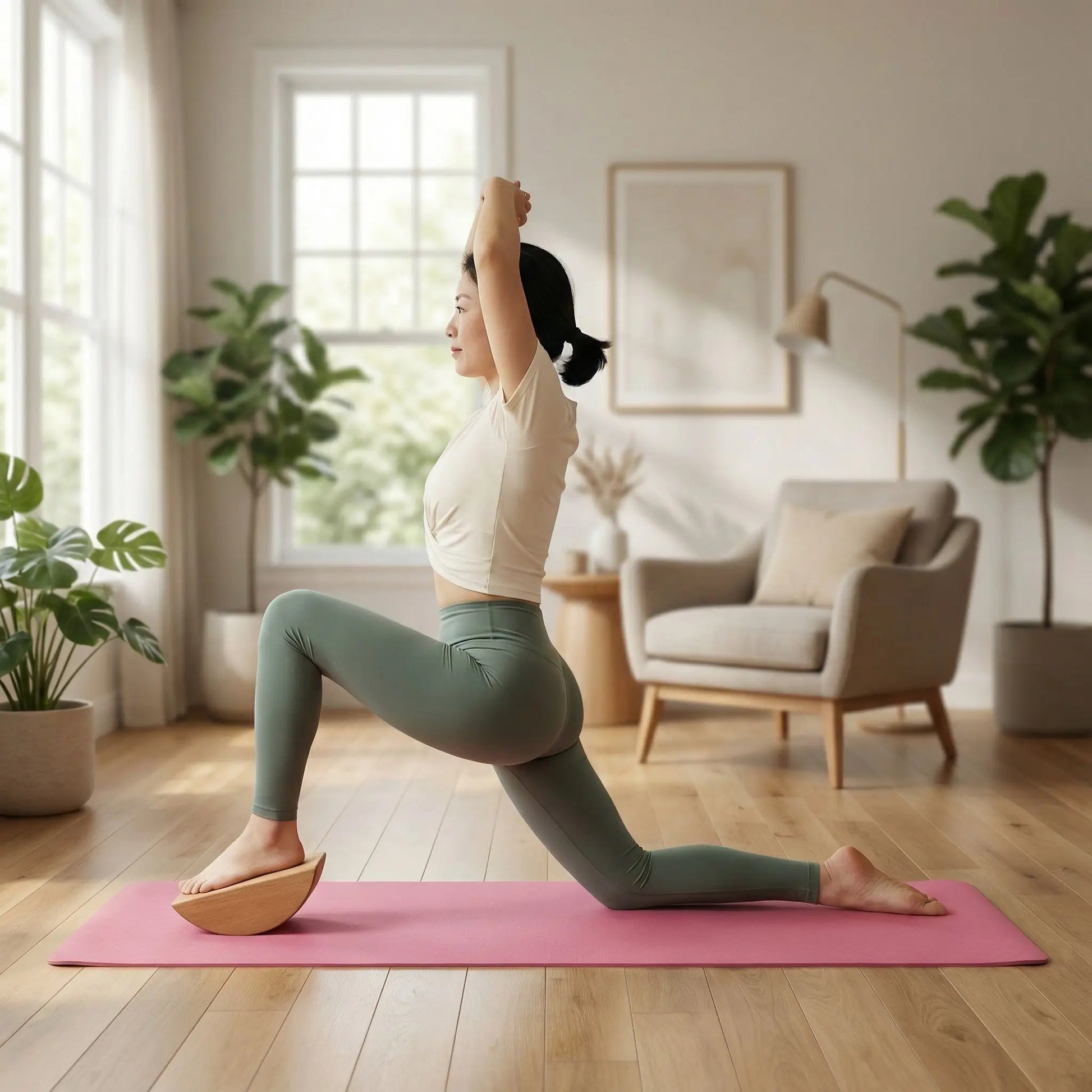 brique de yoga demi lune antidérapante