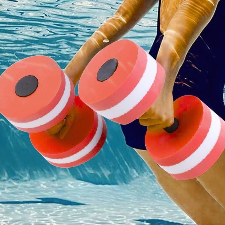 haltères aquatique rouge
