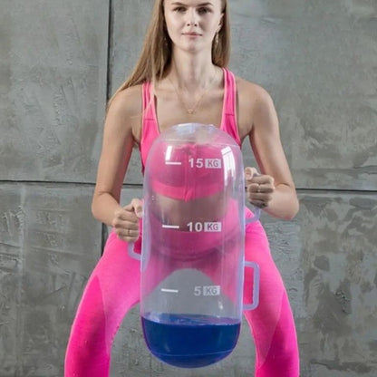haltères gonflables activation musculaire superieure grace au flux d eau mobile