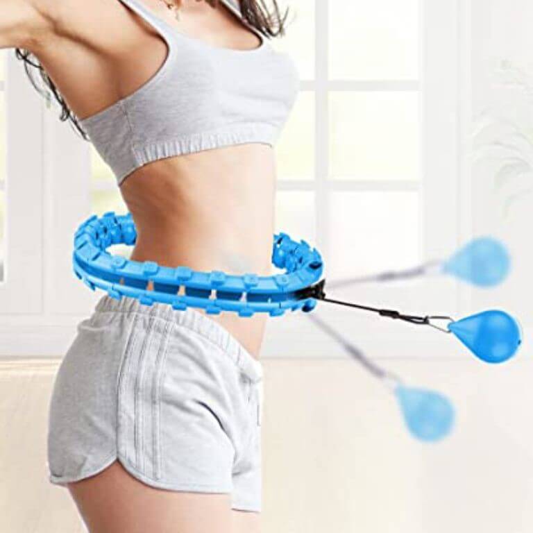 hula hoop basic bleu pour affiner la taille