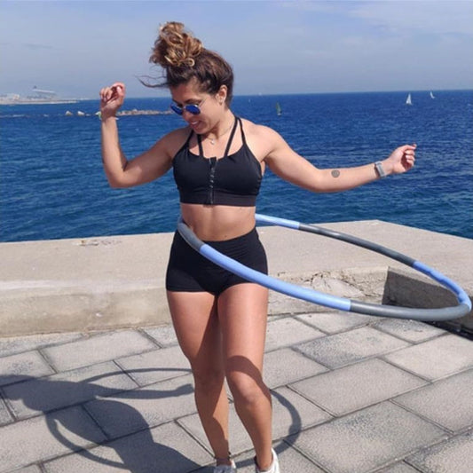 hula hoop fitness tonifiant bleu