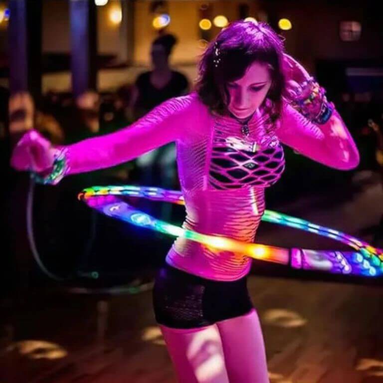 hula hoop lumineux pour danser
