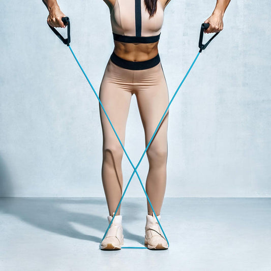 kit Elastique muscu tonique bleu