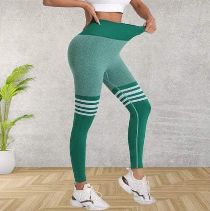 Legging Sport Femme Gainant | Rayures