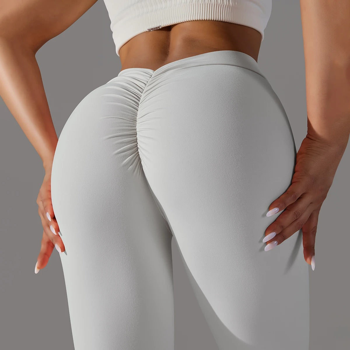 legging-sport-femme-slim-fit-blanc