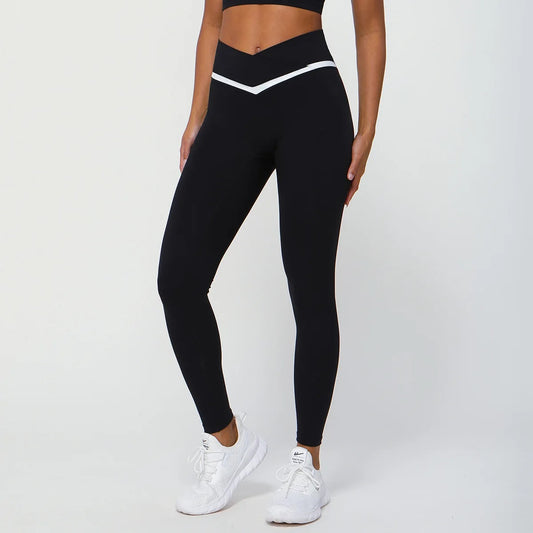 legging fitness femme taille haute sculptant noir