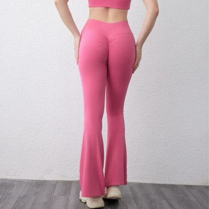 pantalon-sport-femme-evase-rose