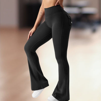 pantalon de yoga femme flare noir