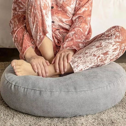 coussin de méditation zen gris idéal posture assise